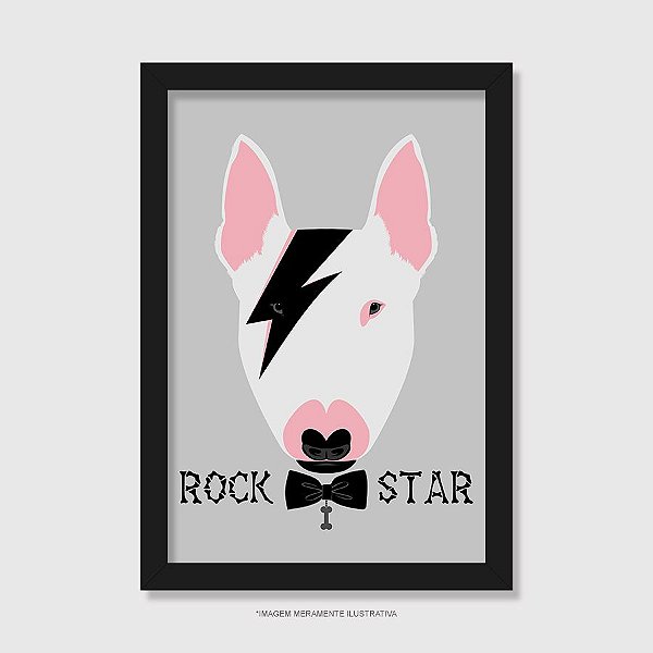 Quadro Bull Terrier Rock Star