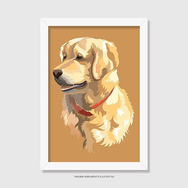 Quadro Golden Retriever - Modelo 4