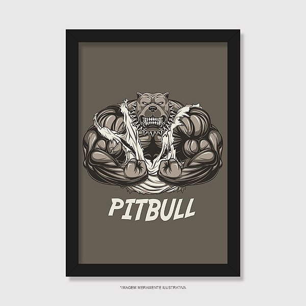 Quadro Pitbull Cachorrão - Modelo 2