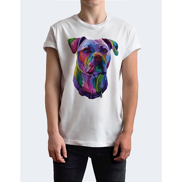 Camiseta Pitbull Pop Art