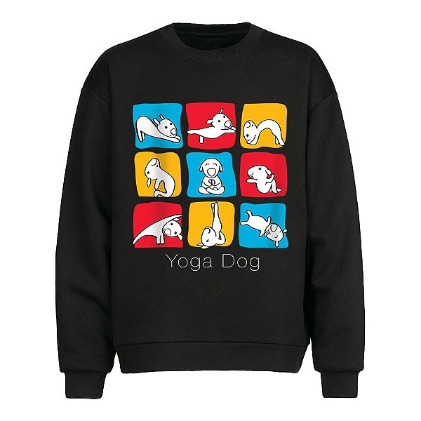 Blusão Moletom Yoga Dog