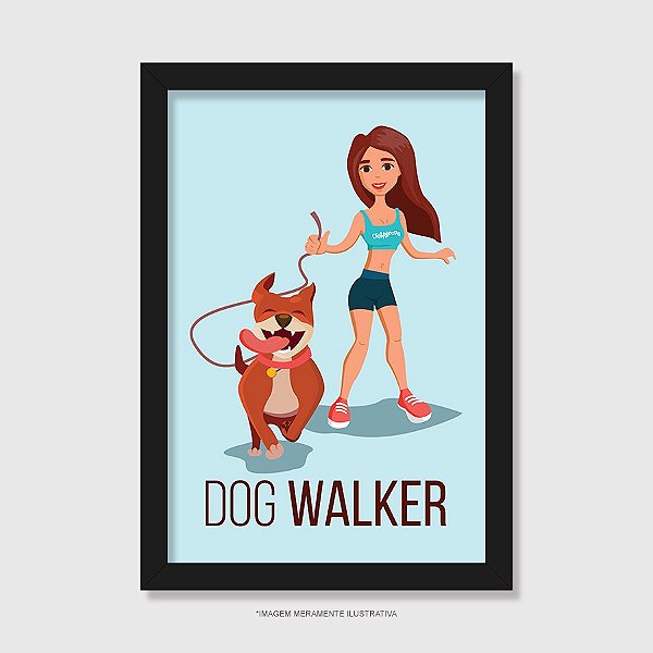 Quadro Dog Walker - Modelo 1