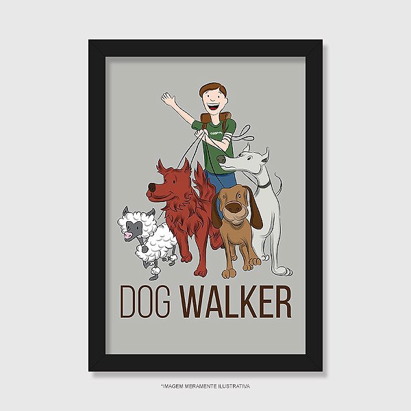 Quadro Dog Walker - Modelo 2