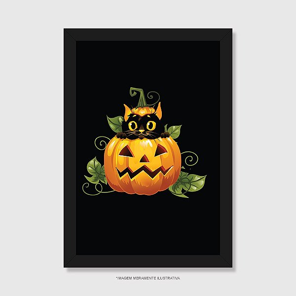 Happy halloween card with mandrake • adesivos para a parede gato