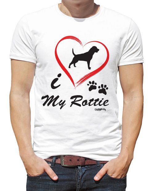 Camiseta Rottweiler I Love My Rottie