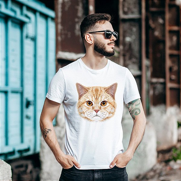 Camiseta Gato Retrato