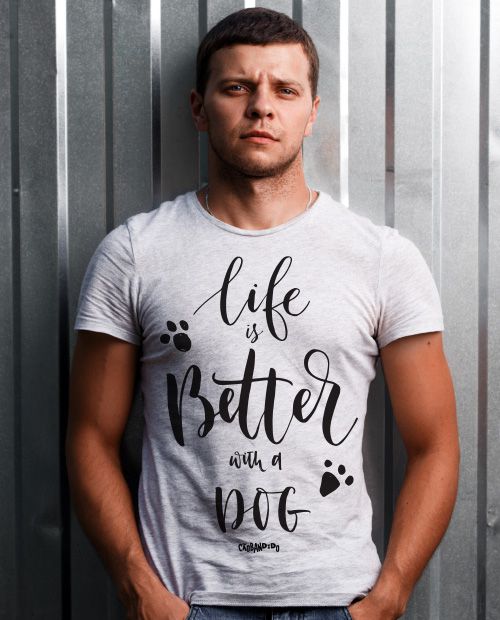 Camiseta Cachorro Life is Better With a Dog