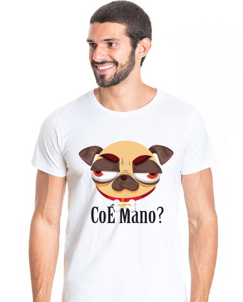 Camiseta Pug CoÉ Mano