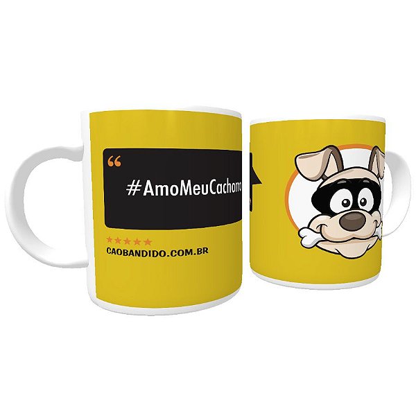 Caneca Cachorro Cão Bandido