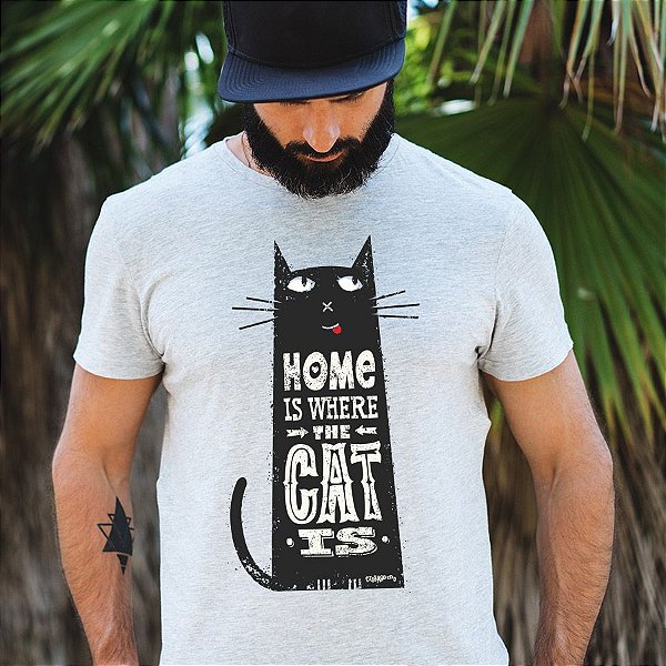 Camiseta Home Is Where The Cat Is