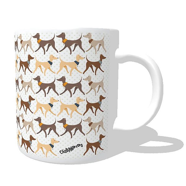 Caneca Galgo Italiano Caminhando