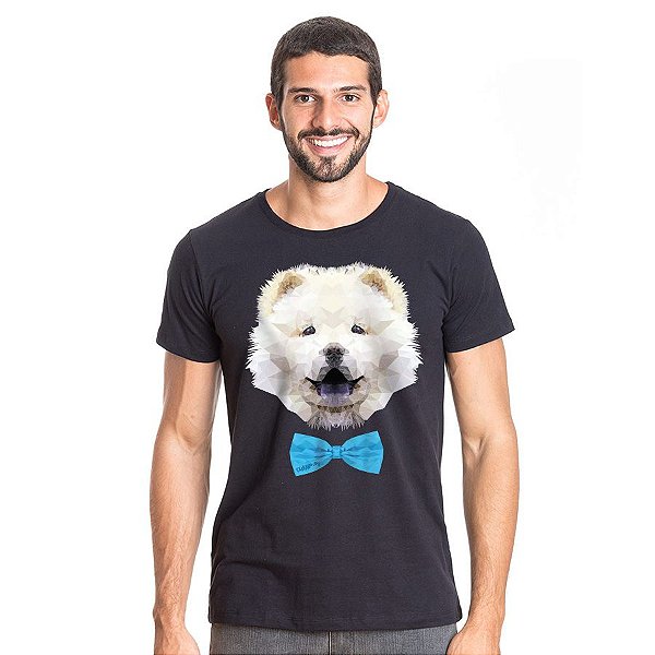 Camiseta Chow Chow Creme de Gravatinha