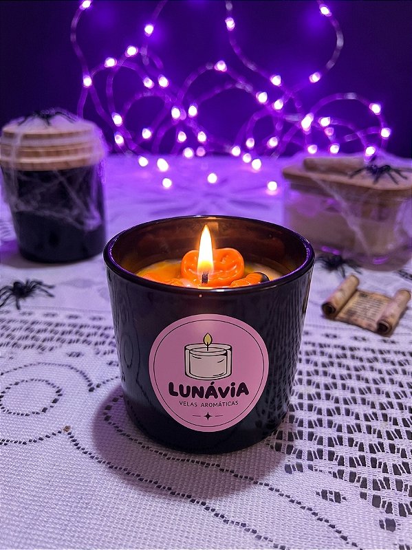 Vela Aromática - Halloween (edição limitada) pote preto