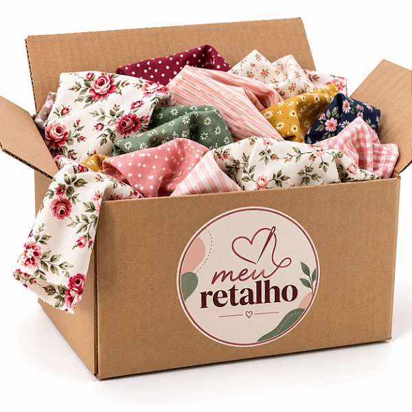 Caixa de Retalhos de Cotton Colorido – 5 kg
