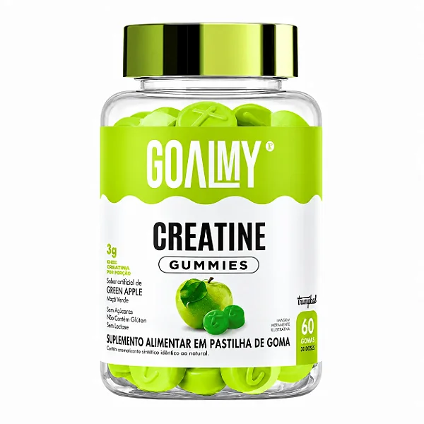 Creatina em Goma (60 Gomas) - Goalmy Gummies