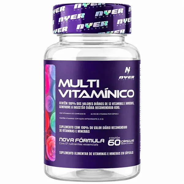 Multivitamínico (60 Cápsulas) - Nyer Nutrition