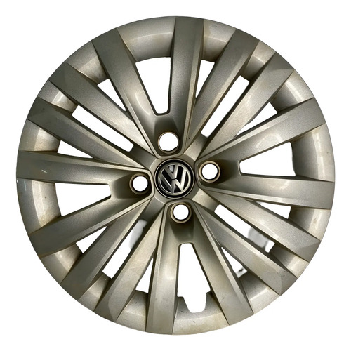 Calota Aro 15 Original Vw Gol Voyage G6 G7 Up 4 Furos Prateado