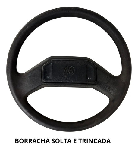 Volante Gol Quadrado Gl Fusca Itamar Original Para Recuperar Preto