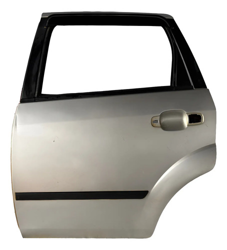 Porta Traseira Esquerda Ford Fiesta 2003/2012 Original Traseira Motorista Prateado