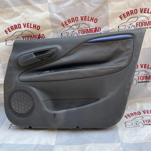 Forro De Porta Fiat Punto 2013 Friso Azul Lado Carona