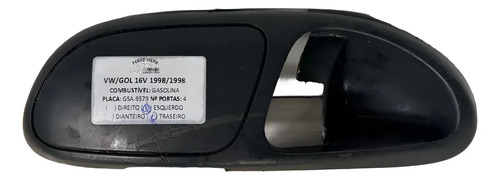 Moldura Maçaneta Porta Traseira Le Gol Parati 373867277a Preto Traseira