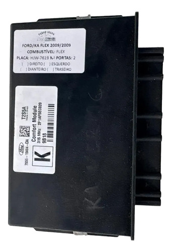 Módulo Conforto Ford Ka 2008/2012 7s5515604da