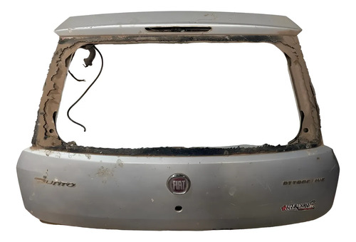 Tampa Traseira Porta Malas Punto 2008/2012 Bom Estado Prateado