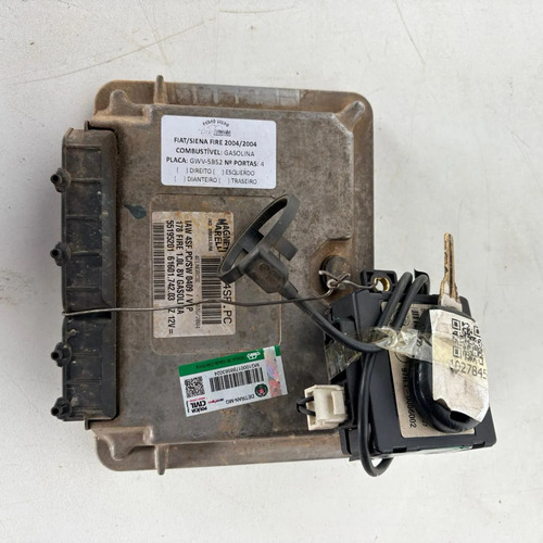 Kit Injeção Fiat Siena 1.0 8v Módulo Imobilizador Chave