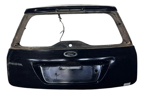 Tampa Traseira Porta Malas Fiesta Hatch 2004/2012 Detalhes Preto