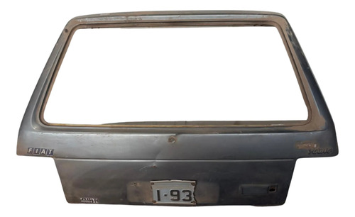 Tampa Traseira Porta Malas Fiat Uno 86/2002 Com Detalhes Prateado