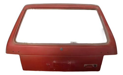 Tampa Traseira Fiat Uno 86-2002 Detalhes Folga Dobradiça Vermelho