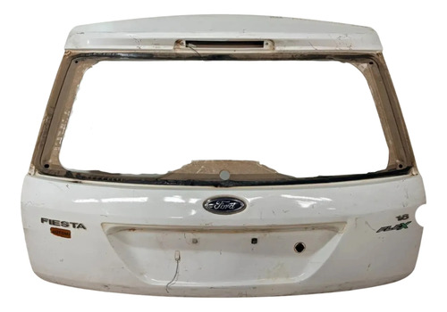 Tampa Traseira Porta Malas Fiesta Hatch 2003/2010 Detalhe Branco
