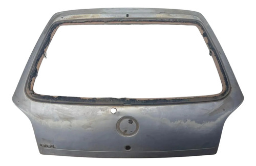Tampa Porta Malas Gol G3 99/2005 Furo Cilindro E Aerofólio Prateado