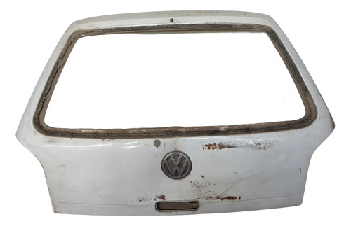 Tampa Traseira Gol G3 99/2005 Furo Maçaneta Limpador Detalhe Branco