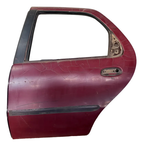 Porta Traseira Esquerda Palio G1 G2 96/2004 Detalhe Plotada Traseira Motorista Vermelho
