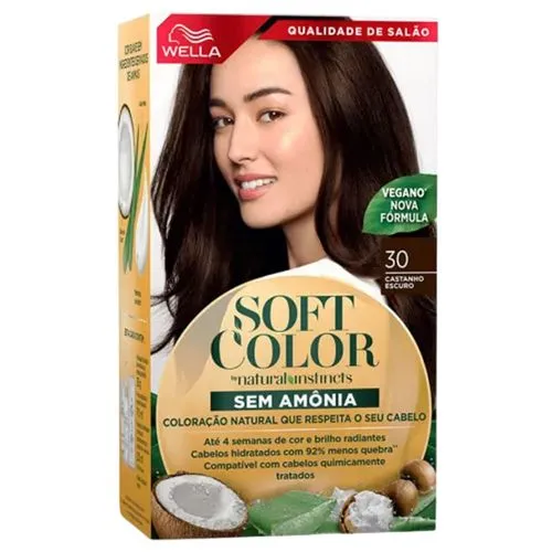 Kit Tintura Soft Color Castanho Escuro 30