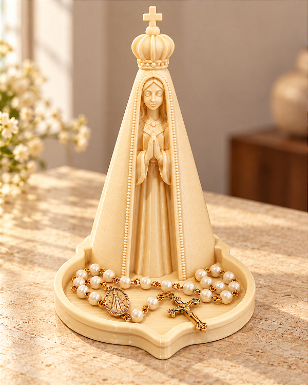 Porta-Terço Nossa Senhora Aparecida | Lar Iluminado