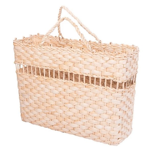 Bolsa Sacola Palha De Milho Natural 35x12x26