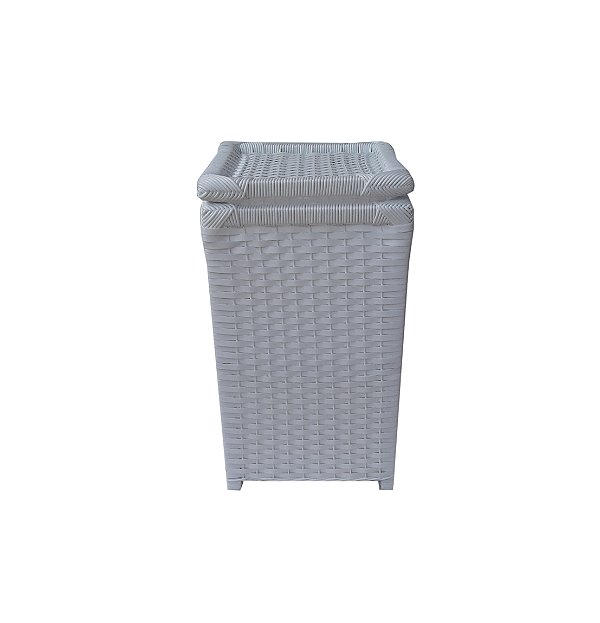 Cesto Para Roupas Sintético Branco Infantil 28x28x50