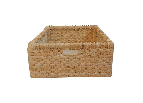 Gaveta Palha Milho NT Fechado 35x35x18- 6 Peças