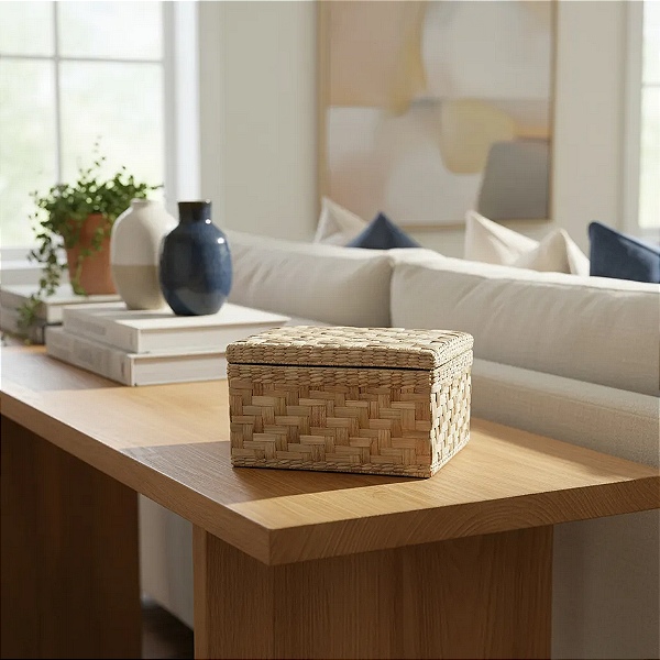 Caixa Organizadora Taboa Natural 35x25x15