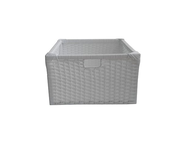 Kit C/ 6 Gaveta 60x50x26 e 1 Gaveta 60x50x44 Vime Sintético Branco