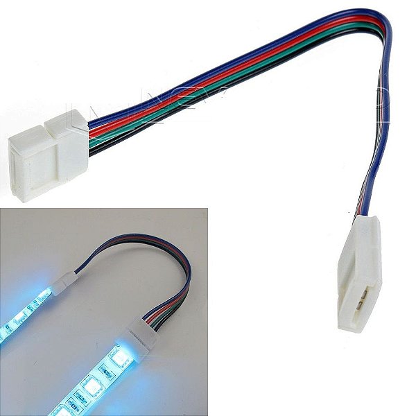 Emenda Rápida Para Fita de Led Rgb 5050/3528 - Conector 10mm - Mario Import