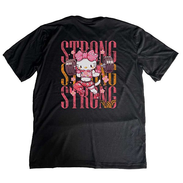 Oversized Hello Strong Cor Preta 100% algodão