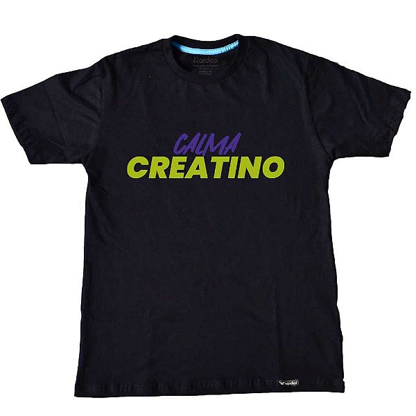 Camiseta Calma Creatino Preta
