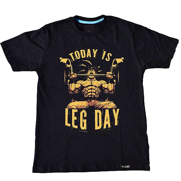 Camiseta Today is leg day Preta