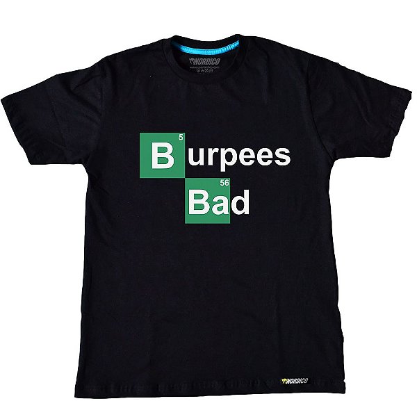 Camiseta Burpees Bad Preto
