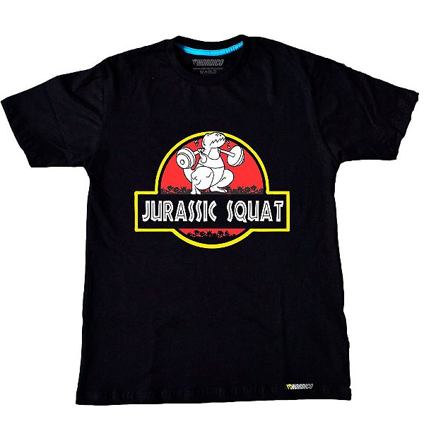 Camiseta Jurassic Squat Preto