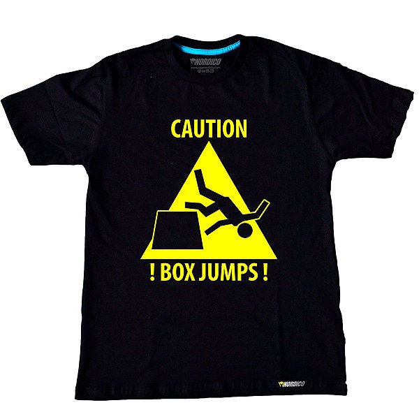 Camiseta Box Jumps Caution Preto