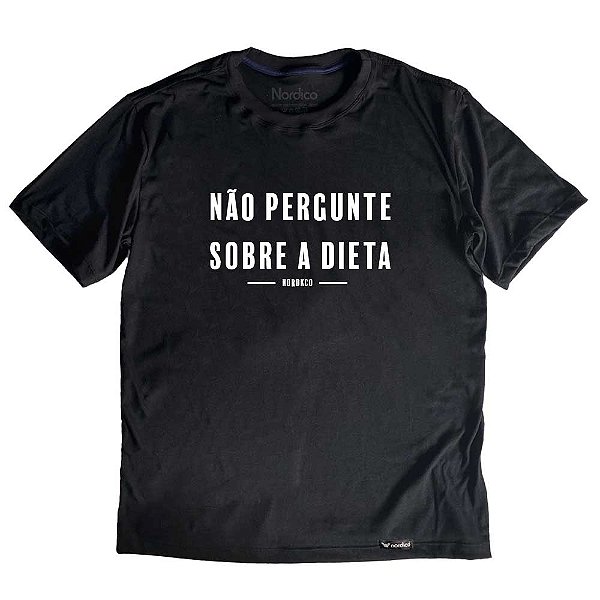 Oversized Não Pergunte Sobre a Dieta Preta